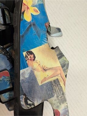 Tropical Pin Up Girl Birkenstock Birkis Womens Size 8.5